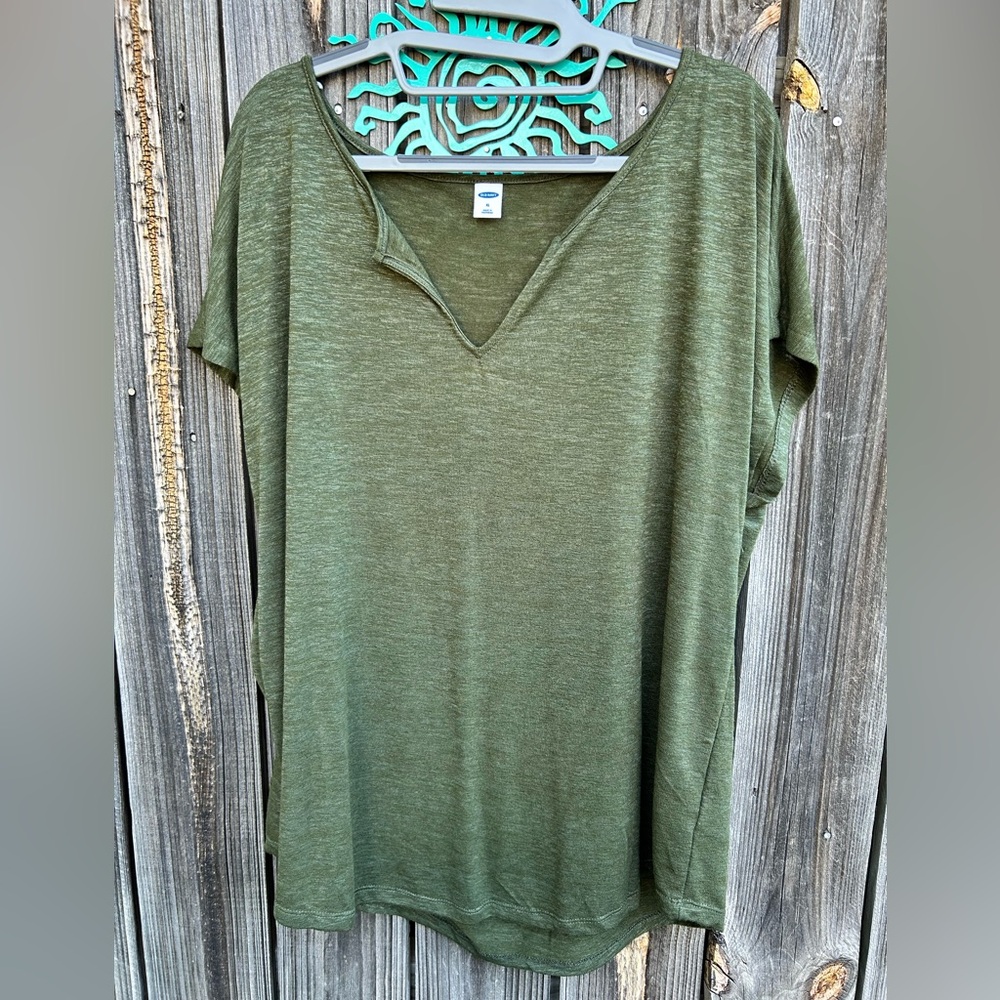 Old Navy Olive Green Relaxed Shirt